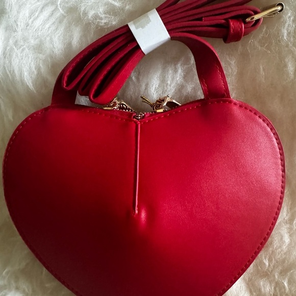 Bebe Red Heart-Shaped Women's Bag - Picture 2 of 6